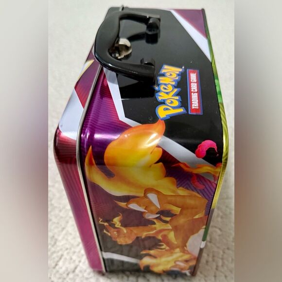 Pokemon Collectors Chest Tin Lunchbox Charizard Pikachu Vivid Voltage, Empty Box - Picture 3 of 7